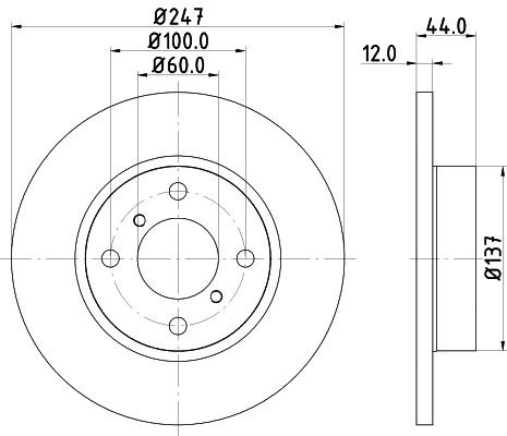 MINTEX Brake disc Article number: MDC1490 cheaply