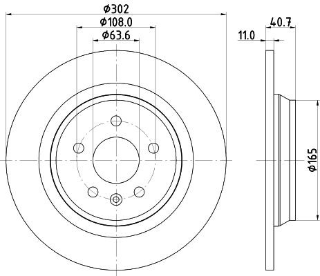 MINTEX Brake disc Article number: MDC2054 cheaply