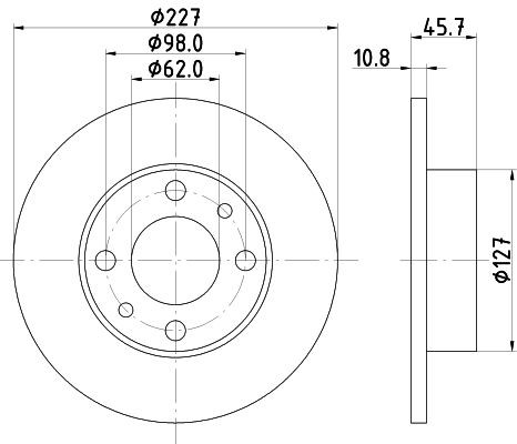 MINTEX Brake disc Article number: MDC6 cheaply