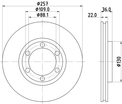MINTEX Brake disc Article number: MDC738 cheaply