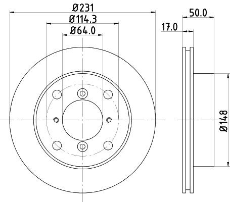 MINTEX Brake disc Article number: MDC791 cheaply