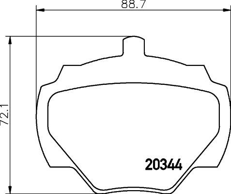 MINTEX Brake pad set Article number: MLB43 cheaply