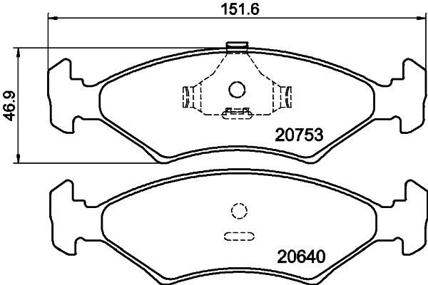 MINTEX Brake pad set Article number: MDB1175 cheaply