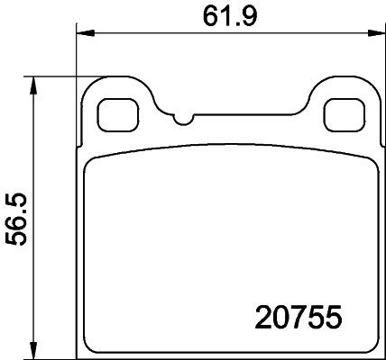 MINTEX Brake pad set Article number: MDB2129 cheaply