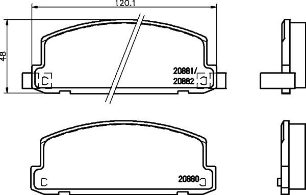 MINTEX Brake pad set Article number: MDB1397 cheaply