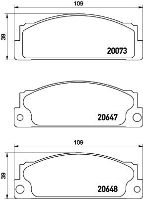 MINTEX Brake pad set Article number: MDB1203 cheaply