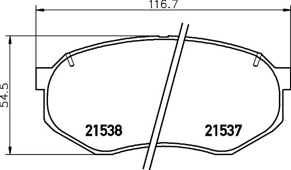 MINTEX Brake pad set Article number: MDB1577 cheaply
