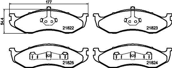 MINTEX Brake pad set Article number: MDB1769 cheaply
