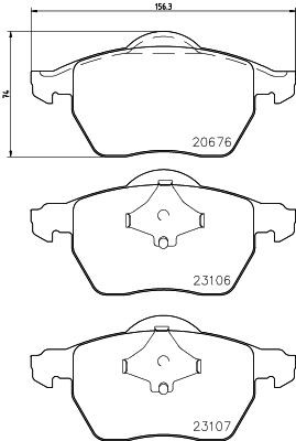 MINTEX Brake pad set Article number: MDB2676 cheaply