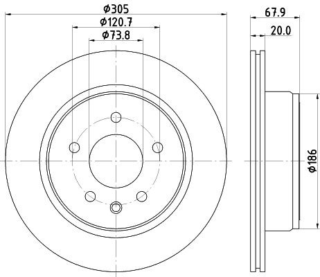 MINTEX Brake disc Article number: MDC1073 cheaply