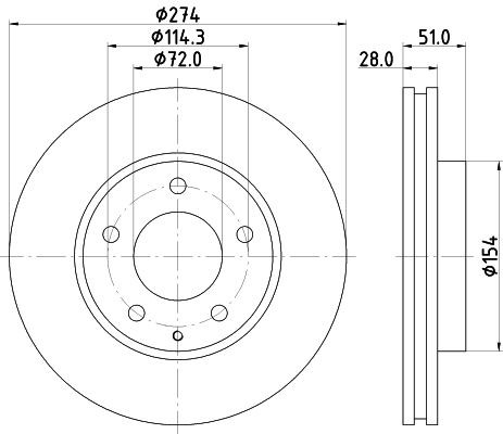 MINTEX Brake disc Article number: MDC1229 cheaply
