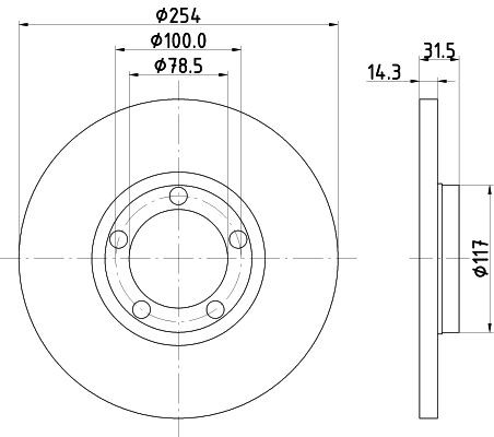 MINTEX Brake disc Article number: MDC430 cheaply