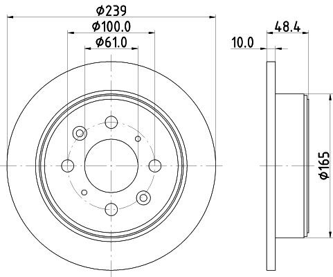 MINTEX Brake disc Article number: MDC644 cheaply