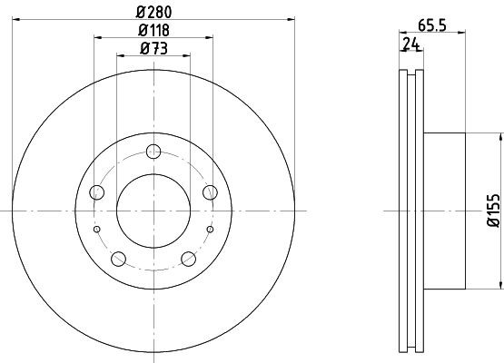 MINTEX Brake disc Article number: MDC839 cheaply