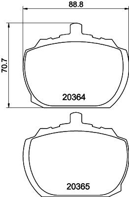 MINTEX Brake pad set Article number: MLB40 cheaply