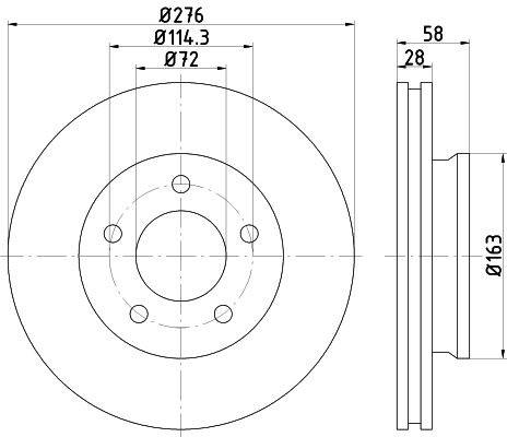 MINTEX Brake disc Article number: MDC1986 cheaply