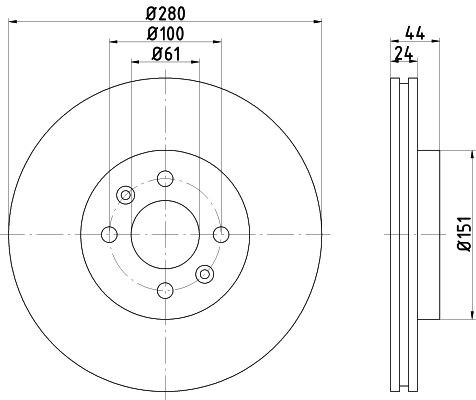 TEXTAR Brake disc Article number: 92113903 cheaply
