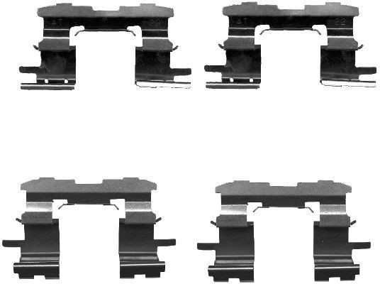 TEXTAR 82075300 Accessory Kit, disc brake pads COROLLA 1.5 RUNX VVT-i (NZE121_) 110 PS Petrol 2007