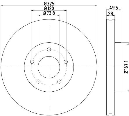 MINTEX Brake disc Article number: MDC2105 cheaply