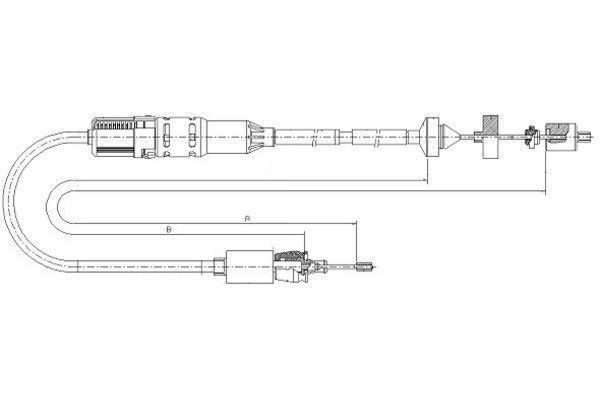 TEXTAR Clutch Cable Article number: 58013300 cheaply