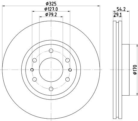 MINTEX Brake disc Article number: MDC2213 cheaply