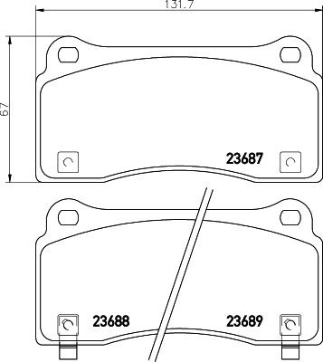 MINTEX Brake pad set Article number: MDB2618 cheaply