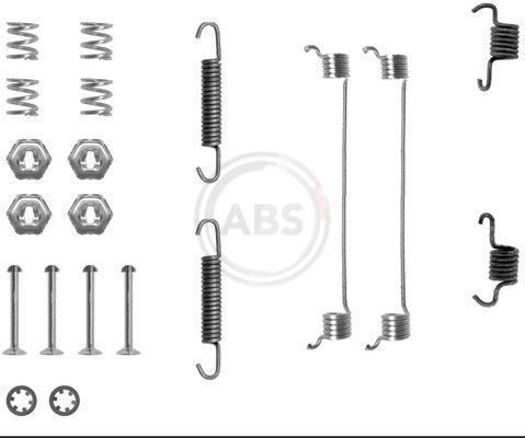 A.B.S. 0651Q Accessory Kit, brake shoes TWINGO 1.2 16V 75 PS Petrol 2012