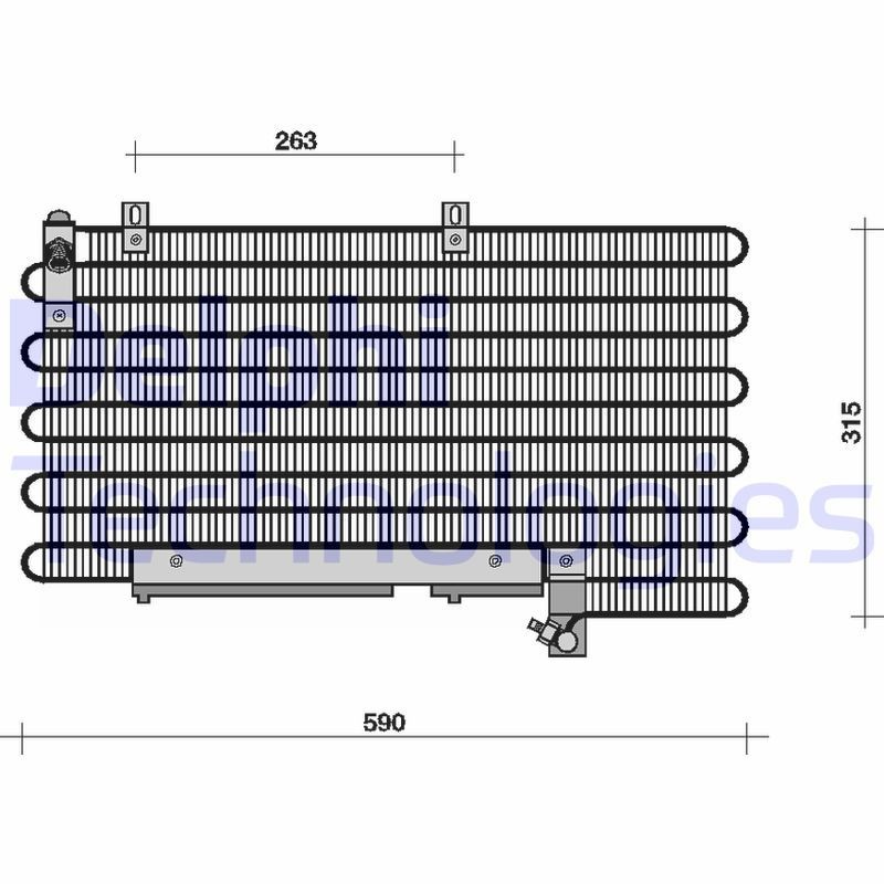 DELPHI Air conditioning condenser Article number: TSP0225013 cheaply
