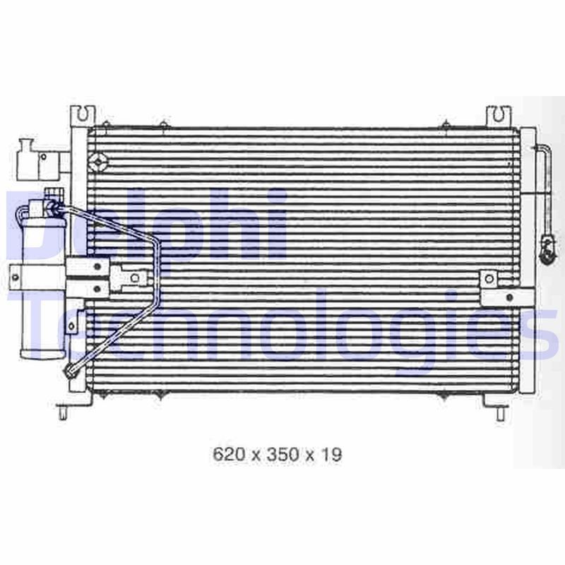 DELPHI Air conditioning condenser Article number: TSP0225256 cheaply