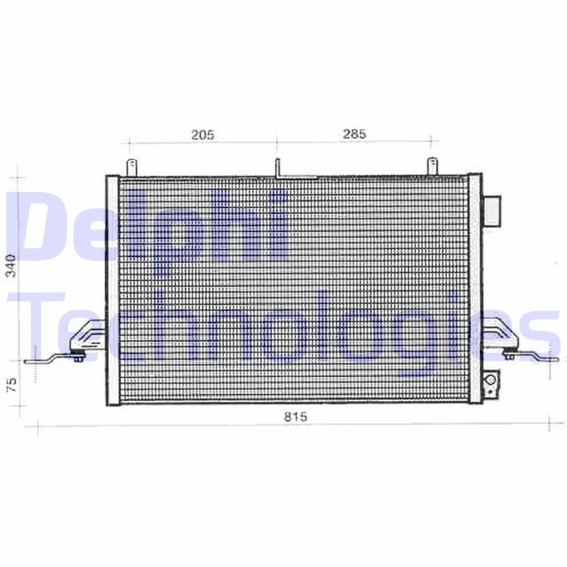 DELPHI Air conditioning condenser Article number: TSP0225276 cheaply