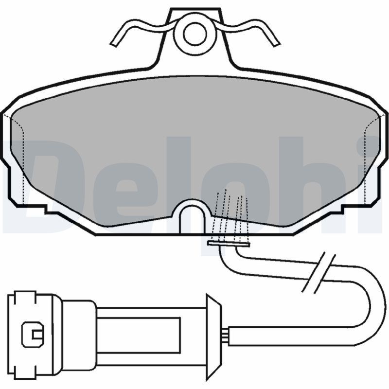 DELPHI Brake pad set Article number: LP557 cheaply
