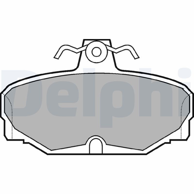 DELPHI Brake pad set Article number: LP507 cheaply