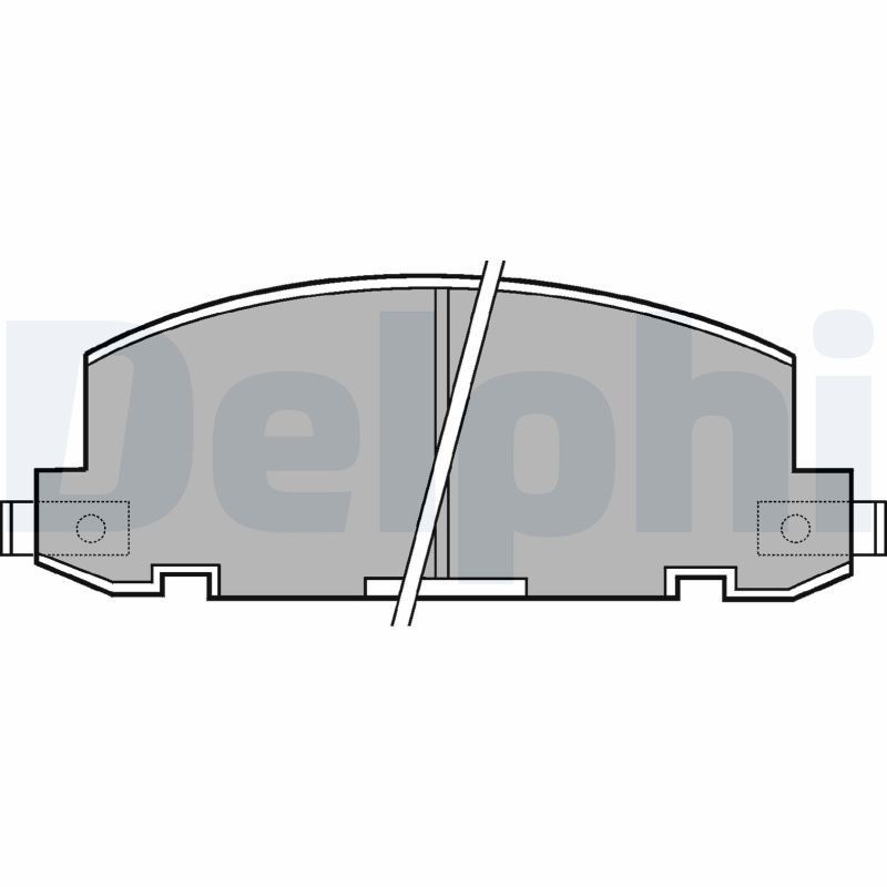 DELPHI Brake pad set Article number: LP412 cheaply