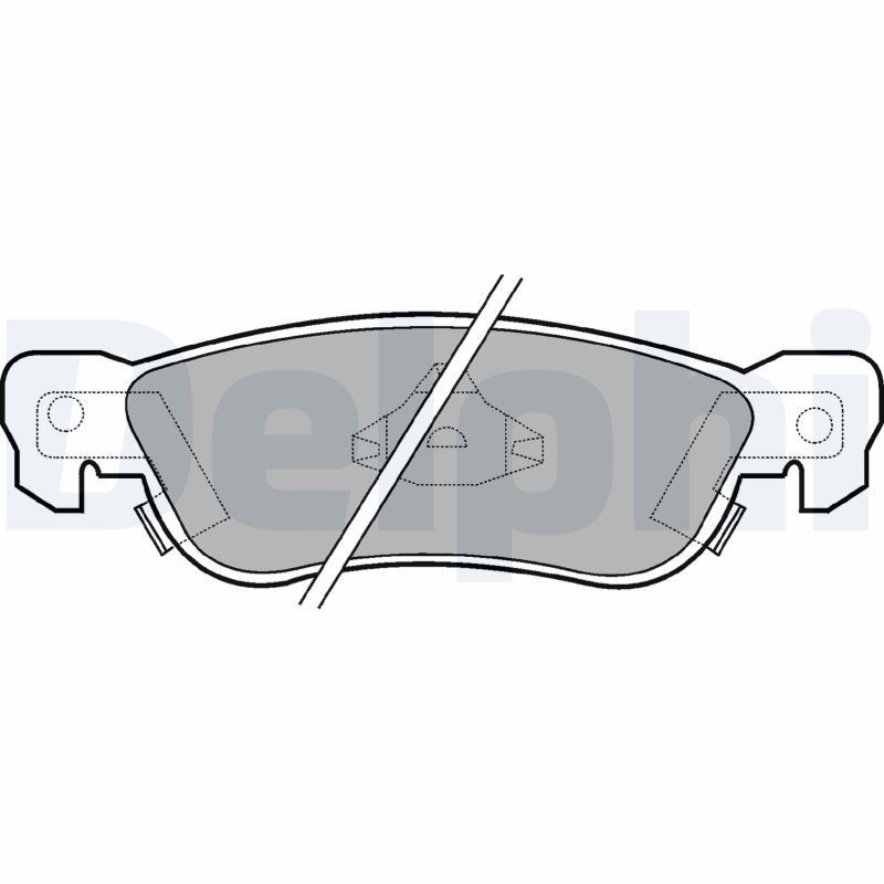 DELPHI Brake pad set Article number: LP636 cheaply