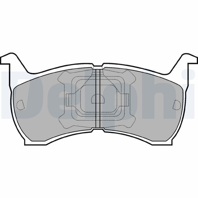 DELPHI Brake pad set Article number: LP465 cheaply