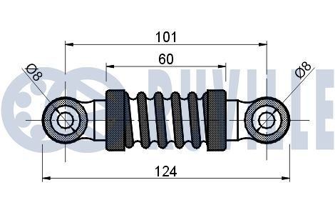 RUVILLE 55715 Vibration Damper, timing belt PASSAT 1.9 TDI 115 PS Diesel 2001