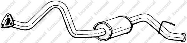 BOSAL Rear silencer Article number: 281-037 cheaply