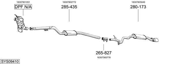 BOSAL Exhaust Pipe Article number: 886-933 cheaply