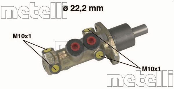 METELLI Brake master cylinder Article number: 05-0198 cheaply