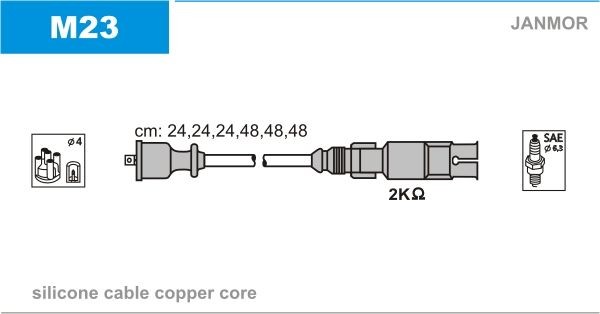 JANMOR Ignition Cable Kit Article number: M23 cheaply