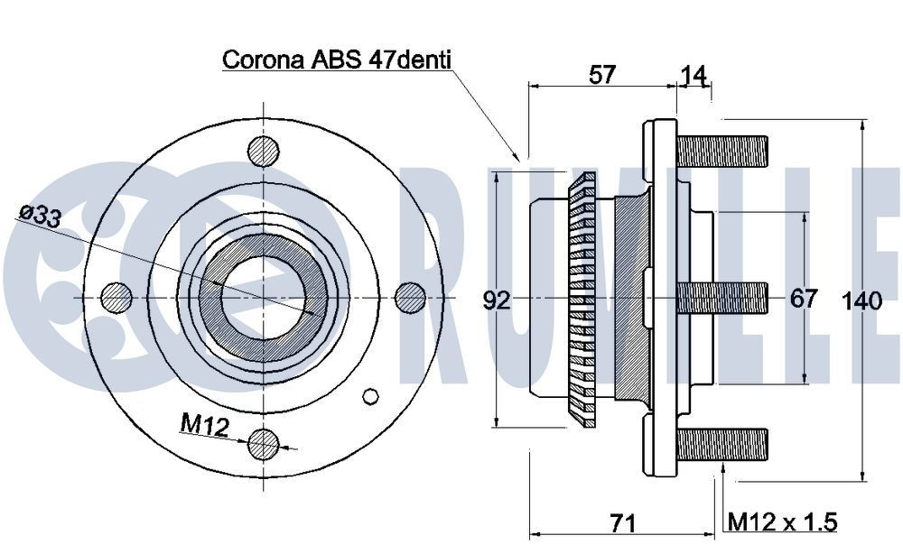RUVILLE 5554150 Pulley Set, timing belt V70 2.4 165 PS Petrol 2008