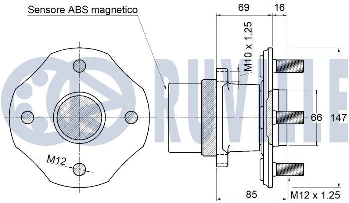 RUVILLE Pulley Set, timing belt Article number: 5555551 cheaply