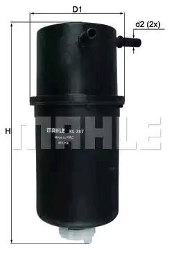 KNECHT Fuel filter Article number: KL 787 cheaply