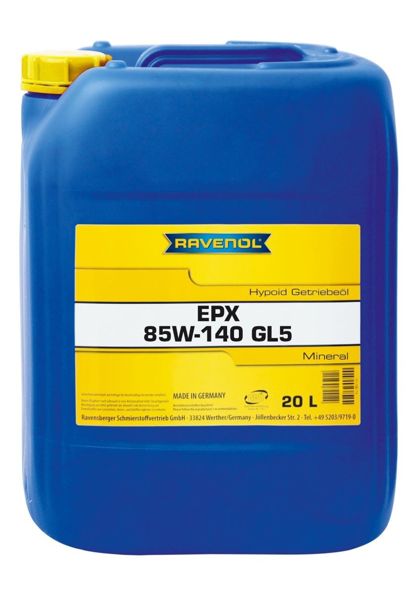 RAVENOL Akselgearolie EPX, GL-5 Varenummer: 1223211-020-01-999 billige