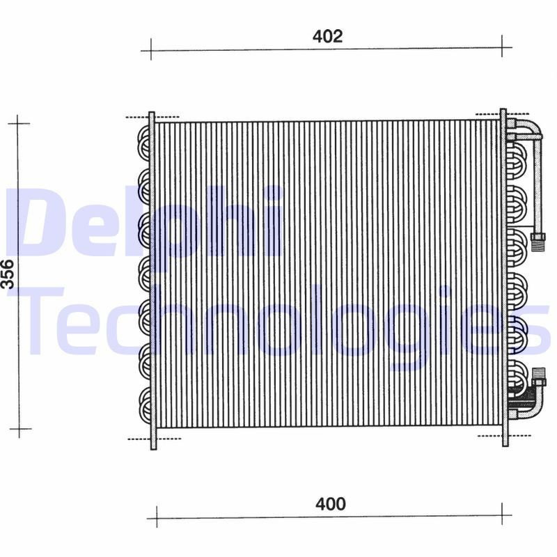 DELPHI Air conditioning condenser Article number: TSP0225009 cheaply
