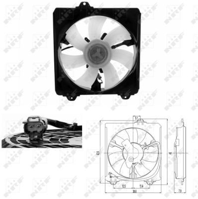 NRF Fan, radiator Article number: 47695 cheaply