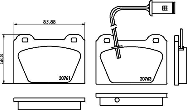 MINTEX Brake pad set Article number: MDB1194 cheaply