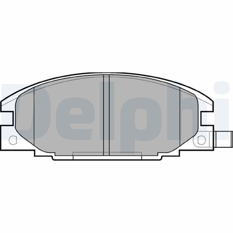 DELPHI Brake pad set Article number: LP629 cheaply
