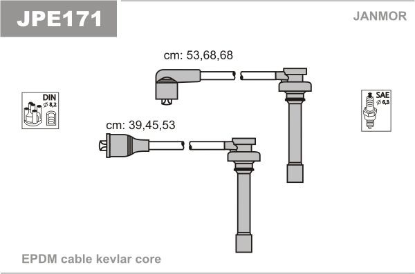 JANMOR Ignition Cable Kit Article number: JPE171 cheaply