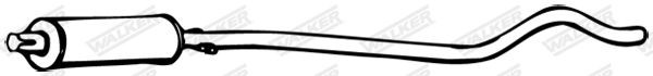 WALKER Middle silencer Article number: 09593 cheaply